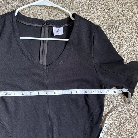 Cabi Black Mini Midi Dress Formal Bodycon Office 12 Classic Neutral Basic - Picture 6 of 7